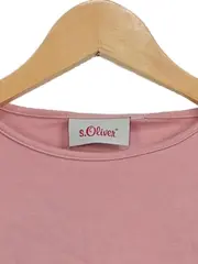 Vorschaubild 2 von Langarmshirt Mädchen Gr. 152/158 Rosa Puffärmel Rüschensaum