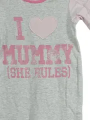 Vorschaubild 2 von Baby Body I LOVE MUMMY Grau 3-6 Monate