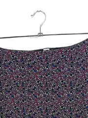 Vorschaubild 2 von Damen Faltenrock Blumenmuster Midirock Mehrfarbig Gr. 42 XL