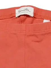 Vorschaubild 4 von Mädchen Leggings Gr. 62 Orange Uni Baumwolle Basic Kinderhose