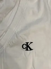 Vorschaubild 2 von Damen T-Shirt V-Ausschnitt Gr. S Weiß Logo