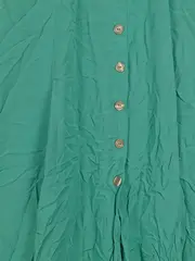 Vorschaubild 2 von Damen A-Linienrock Gr. 40 L Türkis Maxirock Casual Knopfleiste