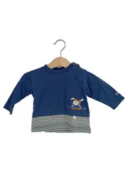 Vorschaubild 1 von Langarmshirt Gr. 62 Hase Motiv Blau Gestreift Kinder Baumwolle