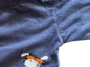 Vorschaubild 3 von Langarmshirt Gr. 62 Hase Motiv Blau Gestreift Kinder Baumwolle
