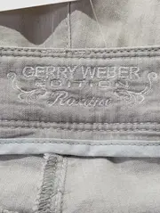 Vorschaubild 3 von Damen Stoffhose Gr. 40 L Grau Capri Casual