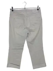 Vorschaubild 2 von Damen Stoffhose Gr. 40 L Grau Capri Casual