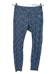 Vorschaubild 1 von Damen Leggings L 40 Blau Sportlich Floral Muster