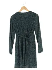 Vorschaubild 2 von Blusenkleid Damen 38/M Blau Meliert Elegant Midikleid