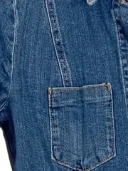 Vorschaubild 2 von Jeanskleid Damen Gr. 34/XS Blau Denim Casual Minikleid