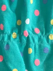 Vorschaubild 4 von Kinder Mädchen T-Shirt Gr. 56 Türkis Farbenfroh mit Punkten