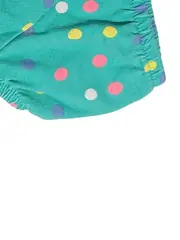 Vorschaubild 5 von Kinder Mädchen T-Shirt Gr. 56 Türkis Farbenfroh mit Punkten