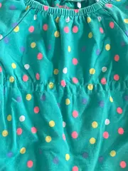 Vorschaubild 3 von Kinder Mädchen T-Shirt Gr. 56 Türkis Farbenfroh mit Punkten