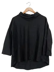 Vorschaubild 1 von Damen Langarmshirt Gr. 40 Schwarz Rollkragen Casual