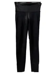 Vorschaubild 2 von Damen Faux Leather Leggings Schwarz Gr. L High Waist
