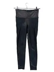 Vorschaubild 1 von Damen Faux Leather Leggings Schwarz Gr. L High Waist
