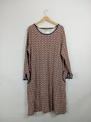 Vorschaubild 2 von Damen Freizeitkleid Gr. 42;XL Mehrfarbig Grafisch Baumwolle