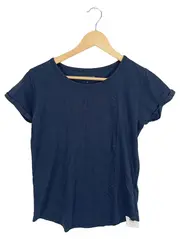 Vorschaubild 1 von Damen T-Shirt Gr. 38/M Blau Casual Baumwolle
