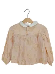 Vorschaubild 1 von Mädchen Bluse Gr. 98 Rosa Elegant Blumenmuster Langarm