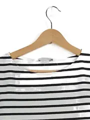 Vorschaubild 3 von Damen Ringelshirt T-Shirt Gr. 36/S Weiß Gestreift