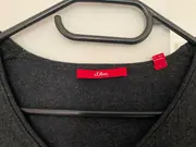 Vorschaubild 3 von Damen Pullover Gr. 36/S Grau Casual V-Ausschnitt Langarm