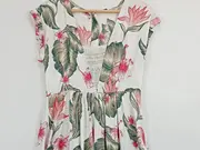 Vorschaubild 3 von Damen Sommerkleid Blumenmuster Gr. 38/M Mehrfarbig Maxikleid