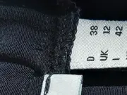 Vorschaubild 5 von Damen Wickelrock Gr. 38 Schwarz Viskose Maxirock Modern