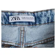 Vorschaubild 7 von Damen Jeans Shorts Gr. 38 Blau Casual Distressed Fransen