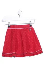 Vorschaubild 2 von Kinder A-Linienrock Gr. 116 Rot Blumenmuster Klassisch