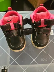 Vorschaubild 2 von Kinder Sneaker low Gr. 22 Schwarz Pink Klettverschluss Sportschuhe