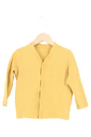 Vorschaubild 1 von Kinder Strickjacke Gelb Gr. 104 Strukturmuster Rippstrick Casual