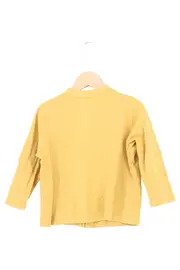 Vorschaubild 2 von Kinder Strickjacke Gelb Gr. 104 Strukturmuster Rippstrick Casual