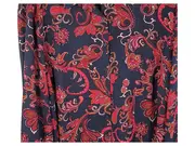 Vorschaubild 4 von Damen Bluse Blau Paisley-Muster Langarm Knopfleiste Gr. 50, 52