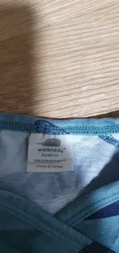 Vorschaubild 3 von Baby Strampler Einteiler Wal Motiv Gr. 62/68 Türkis Bio