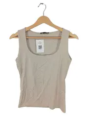 Vorschaubild 1 von Damen Top Beige Gr. 38 M Ärmellos Basic