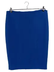 Vorschaubild 1 von Damen Bleistiftrock Gr. 40 Blau Business Elegant Midi