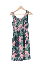 Vorschaubild 1 von Damen Sommerkleid 34/XS Mehrfarbig Blumenmuster Midikleid