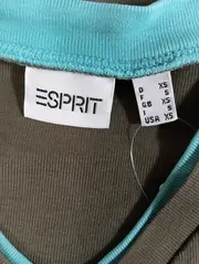 Vorschaubild 3 von Damen Sweatshirt Grün Gr. 34/XS Klassisch Preppy Streetwear Langarm