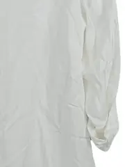 Vorschaubild 5 von Damen Bluse Gr. 44/XXL Weiß Viskose Tunika Shirtbluse 3/4 Arm Casual