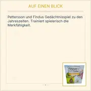 Vorschaubild 3 von Jahreszeiten Memo Gedächtnisspiel Kinder Sven Nordqvist