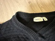 Vorschaubild 2 von Strickjacke Mädchen Gr. 122/128 Schwarz Baumwolle Cardigan