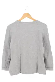 Vorschaubild 2 von Damen Pullover Grau Pailletten Blumen Gr. 36/S Casual 3/4-Arm