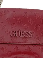 Vorschaubild 3 von Umhängetasche Damen Rot Elegant Logo-Print Schultertasche 27x19cm