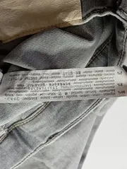 Vorschaubild 4 von Kinder High Waist Jeans Gr. 140 Grau Stretch Denim Hose