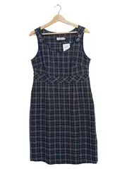 Vorschaubild 1 von Damen Freizeitkleid kariert Gr. 40 Mehrfarbig Viskose