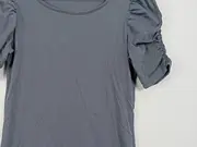 Vorschaubild 2 von Damen T-Shirt Grau Gr. S Feminin Rüschen Kurzarm