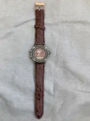 Vorschaubild 5 von FSL Herren Armbanduhr Retro Leder braun Mehrfarbig