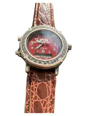 Vorschaubild 2 von FSL Herren Armbanduhr Retro Leder braun Mehrfarbig