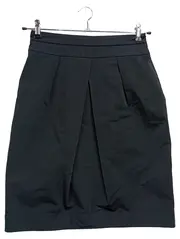 Vorschaubild 1 von Bleistiftrock Damen Gr. 36/S Schwarz Business Falten 57cm