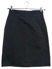 Vorschaubild 2 von Bleistiftrock Damen Gr. 36/S Schwarz Business Falten 57cm