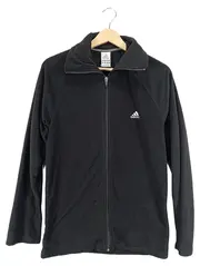 Vorschaubild 1 von Damen Fleecejacke Schwarz Gr. S Stehkragen Reißverschluss Sportlich